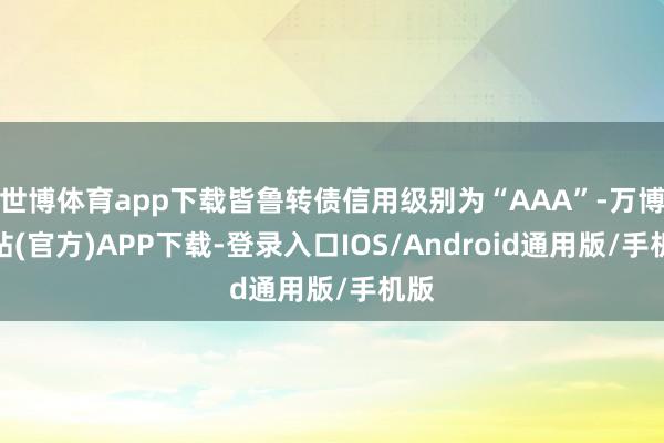 世博体育app下载皆鲁转债信用级别为“AAA”-万博网站(官方)APP下载-登录入口IOS/Android通用版/手机版