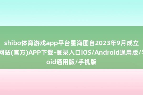 shibo体育游戏app平台星海图自2023年9月成立-万博网站(官方)APP下载-登录入口IOS/Android通用版/手机版